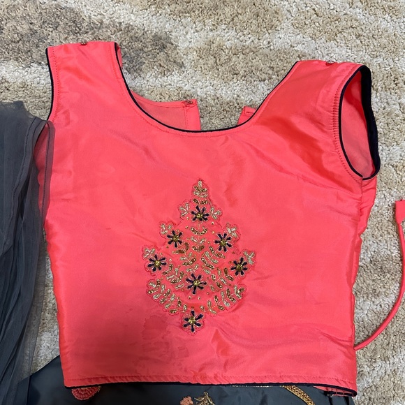 Little Girl Lengha Choli with Duppatta - Picture 4 of 4